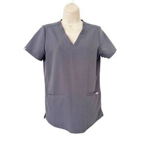 Figs Women's Sz XS Casma Technical Collection Graphite Gray Scrub Top FW1100